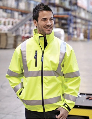 YOK-HVK09-Hi-Vis 2 Bands et Braces Softshell Jacket